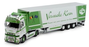 TEK82142 - Camion avec remorque frigorifique aux couleurs VERVAEKE KOEN – RENAULT T High 4x2