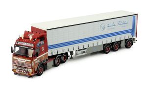 TEK82922 - Camion avec remorque bâchée du transporteur NIELSEN BRDR. - VOLVO FH16 Globettroter 6x2