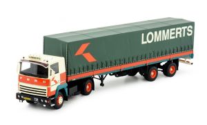 TEK84843 - Camion avec remorque bâchée du transporteur LOMMERTS – FORD Transcontinental 4x2