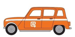 HER942287-002 - Voiture orange RENAULT R4