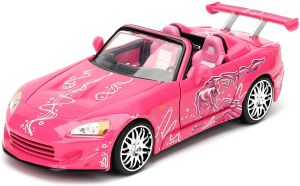 Voiture cabriolet rose du film Fast & furious – HONDA S2000