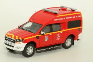 ALARME0050 - Véhicule Sapeurs pompiers des Hautes-Pyrénées 325 Pièces – FORD Ranger BSE
