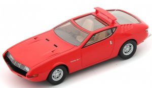 Voiture sportive TOYOTA EX-1 de 1969 de couleur rouge modèle en résine