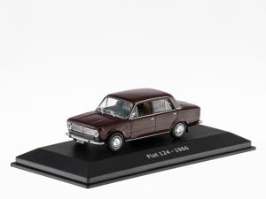 ABADD155A - Voiture de 1966 couleur bordeaux – FIAT 124