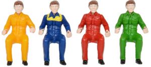 BRI43203 - Lot de 4 figurines Conducteurs assis