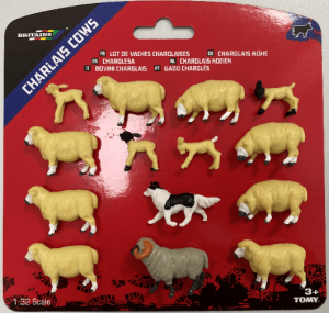 BRI43282 - Ensemble de moutons avec chien de berger 14 pièces