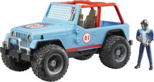 BRU2541 - Voiture de cross JEEP Cross country bleu avec le conducteur jouet BRUDER