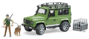 BRU2587 - Voiture 4x4 avec personnage et chien - LAND ROVER Defender