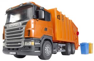 SCANIA R 6x4 Camion de poubelle orange