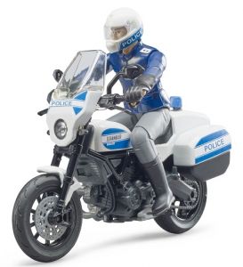 BRU62731 - Moto DUCATI Scrambler avec Policier