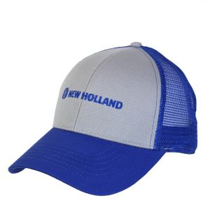 Casquette en maille de couleur Bleue et grise - NEW HOLLAND