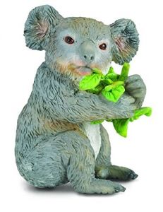 Figurine de l'univers des animaux sauvages - Koala qui mange