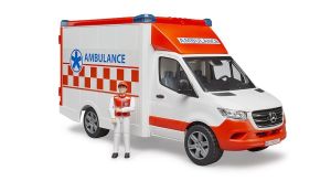 BRU2676 - Véhicule Ambulance Mercedes Benz Sprinter avec conducteur