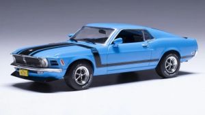 IXOCLC569 - Voiture de 1970 couleur bleu - FORD Mustang Boss 302