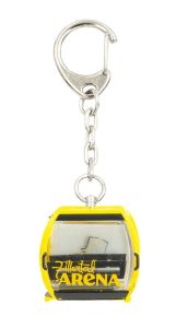 JC80816 - Porte-Clés télécabine de couleur jaune - Station Zilletral - OMEGA V