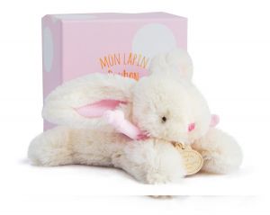 DC3375 - Doudou couleur rose 16 cm de la gamme LAPIN BONBON