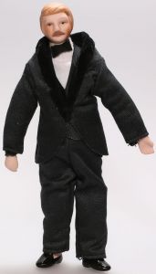 DELP101 - Miniature pour maison de poupée homme de hauteur 15 cm
