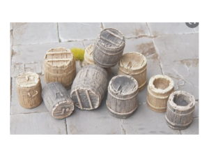 JUW23415 - Accessoires pour diorama - 10 fûts bois