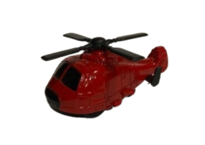 NEW01277D - Hélicoptère à friction de couleur rouge