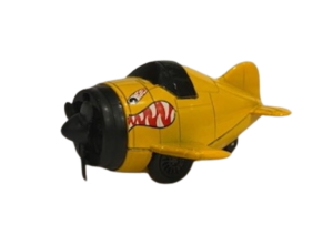 NEW01277K - Avion à friction de couleur jaune