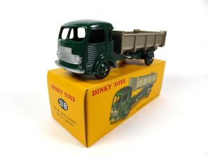 DIN33B - Camion porteur benne de couleur vert et gris – SIMCA cargo benne 4x2 – Reproduction ATLAS
