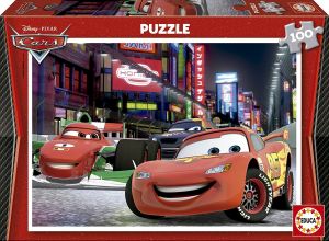 EDU14940 - Puzzle de 100 Pièces du dessin animé Cars 2