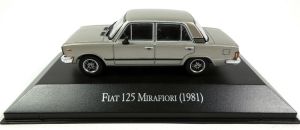 MAGARGAQV09 - Voiture berline 4 portes FIAT 125 Mirafiori de 1981 de couleur grise vendue en blister