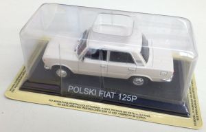 MAGLCFI125P - Voiture berline 4 portes FIAT 125 P Polski de 1967 de couleur blanche vendue en blister