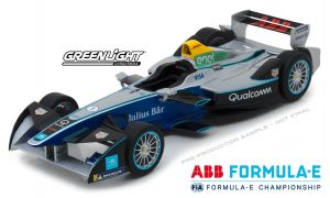GREEN18110 - Voiture de courses de démonstration Formule E RENAULT SRT 01E du FIA Formule E Shampionship de 2017-2018