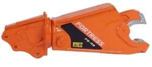 GF118-2-O - Accessoire pour pelle de 25T - Cisaille à ferraille FORTRESS FS45-R de couleur orange