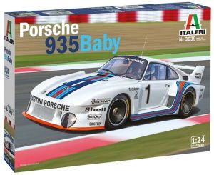 ITA3639 - Voiture de courses PORSCHE 935 Baby Martini en kit à peindre et à assembler peinture et colle non incluses