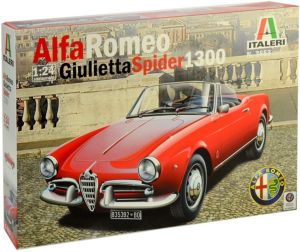 ITA3653 - Voiture cabriolet ALFA ROMEO Giulietta Spider 1300 en kit à peindre et à assembler peinture et colle non incluses