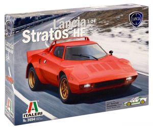 ITA3654 - Voiture sportive LANCIA Stratos HF en kit à peindre et à assembler peintures et colle non incluses