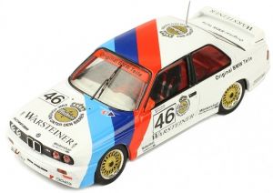 IXOGTM128 - Voiture du GP WTCC de 1987 BMW E30 M3 n°46 équipage E.Pirro / R.Ravaglia