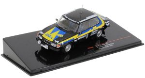 IXORAC298 - Voiture du rallye de Suède de 1977 SAAB 99 EMS n°1 équipage P.Eklund-B.Cederberg