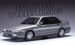 IXO18CMC191.22 - Voiture de 1987 couleur grise - MITSUBISHI Galant VR-4
