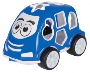 JAM460291 - Jouet éducatif pour enfant - Voiture de couleur Bleue avec formes