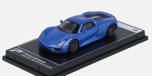 KTH18 - Voiture de couleur bleu - Collection HyperCar League - PORSCHE 918 Spyder