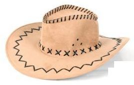 LP00008 - Accessoire pour Adultes - Chapeau de Cowboy Beige