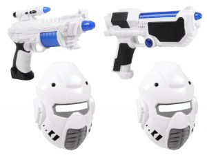 Jouet enfant - Set de Space Wars - contient : deux Pistolets et deux masques avec son et lumière
