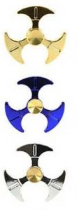 LPT35968 - Jouet - Coloris aléatoire - Toupie Hand Spinner en Métal de forme triangulaire