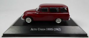 MAGARG49 - Voiture break AUTO UNION de 1962 de couleur bordeau vendue en blister