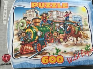 MAX6000501 - Puzzle de 600 Pièces dimensions 48.5 x 33.5 cm - Locomotive