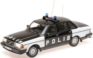 Voiture berline de la police Suèdoise VOLVO 240 GL de 1986