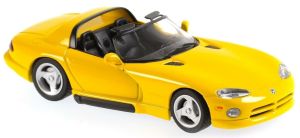 Voiture sportive DODGE Viper Roadster de 1993 de couleur jaune