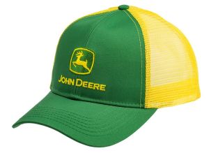 MC13080277YW - Casquette camionneur de couleur verte et jaune - JOHN DEERE