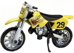 NEW06143C - Moto cross de couleur Jaune - SUZUKI RM 125 #29#