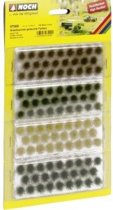 NOC07009 - Set de Touffes d'herbes XL, 6 mm - 104  de couleurs Vert, brun et jaune
