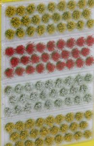 NOC07135 - 104 touffes d'herbes en fleurs 6 mm