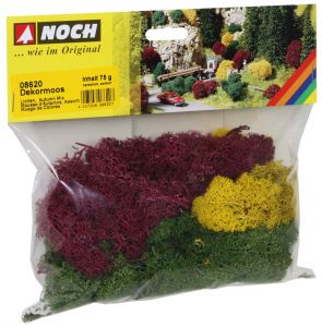 NOC08620 - Flocage mousse d'automne assorti 75grs en sachet